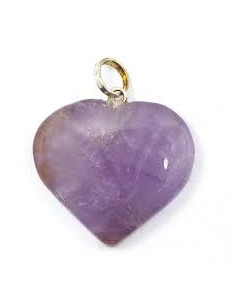 Photo de Pendentif Coeur en améthyste - Encens.fr - Boutique ésotérique en ligne - vente de Pendentif Coeur en améthyste