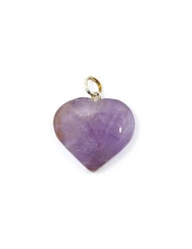 Photo de Pendentif Coeur en améthyste - Encens.fr - Boutique ésotérique en ligne - vente de Pendentif Coeur en améthyste