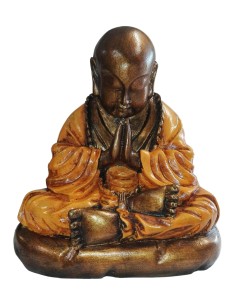 Photo de Statue Moine Shaolin orange 22 cm - Encens.fr - Boutique ésotérique en ligne - vente de Statue Moine Shaolin orange 22 