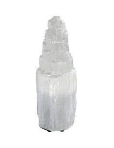 Photo de Lampe minérale en sélénite 40 cm - Encens.fr - Boutique ésotérique en ligne - vente de Lampe minérale en sélénite 40 cm