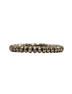 Photo de Bracelet chips en pyrite facetée - Encens.fr - Boutique ésotérique en ligne - vente de Bracelet chips en pyrite facetée