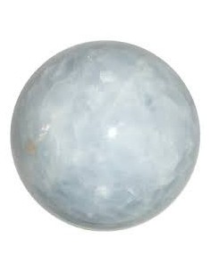Sphère en calcite bleu 7 cm 