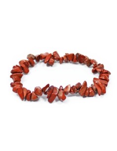 Photo de Bracelet chips jaspe rouge - Encens.fr - Boutique ésotérique en ligne - vente de Bracelet chips jaspe rouge