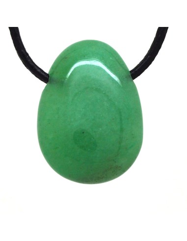 Photo de Pendentif percé en aventurine verte - Encens.fr - Boutique ésotérique en ligne - vente de Pendentif percé en aventurine