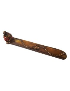 Photo de Porte-encens 5 bâtons Bouddha rouge - Encens.fr - Boutique ésotérique en ligne - vente de Porte-encens 5 bâtons Bouddha