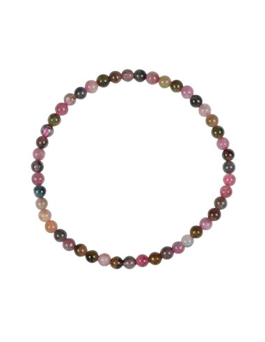 Photo de Bracelet 4 mm en tourmaline multicolore - Encens.fr - Boutique ésotérique en ligne - vente de Bracelet 4 mm en tourmali