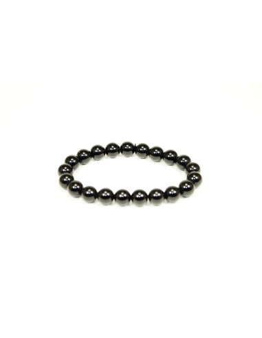 Photo de Bracelet 4 mm en obsidienne noire - Encens.fr - Boutique ésotérique en ligne - vente de Bracelet 4 mm en obsidienne noi