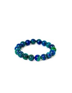 Photo de Bracelet 4 mm en azurite malachite - Encens.fr - Boutique ésotérique en ligne - vente de Bracelet 4 mm en azurite malac