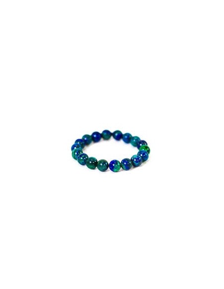 Photo de Bracelet 4 mm en azurite malachite - Encens.fr - Boutique ésotérique en ligne - vente de Bracelet 4 mm en azurite malac
