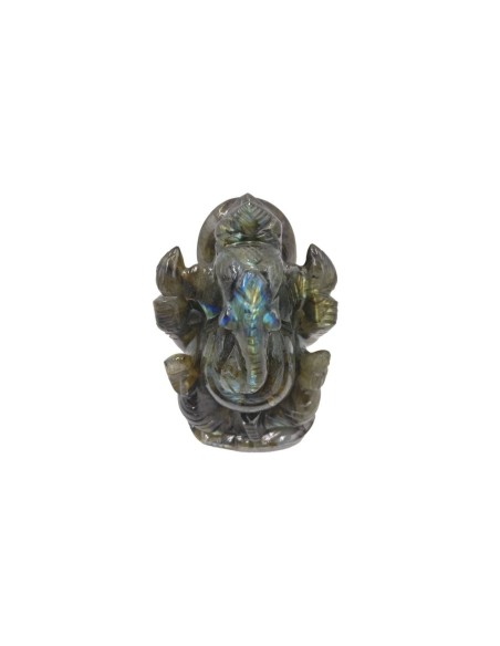 Photo de Statue Ganesh en labradorite - Encens.fr - Boutique ésotérique en ligne - vente de Statue Ganesh en labradorite