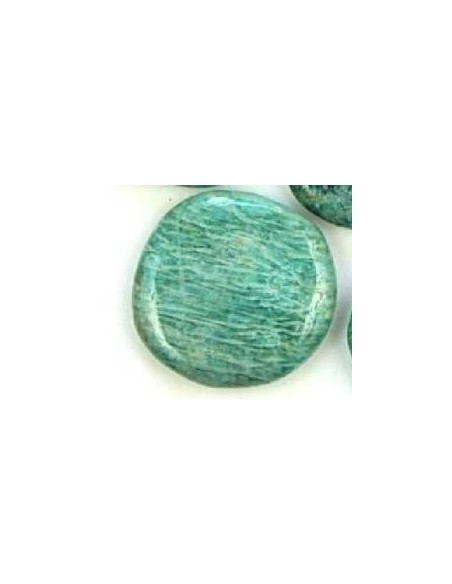 Photo de Galet plat amazonite de Russie - A l'unité - Encens.fr - Boutique ésotérique en ligne - vente de Galet plat amazonite d