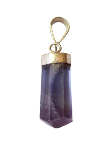 Photo de Pendentif en fluorite bleu monté sur cabochon argent - Encens.fr - Boutique ésotérique en ligne - vente de Pendentif en