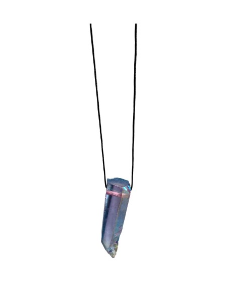 Photo de Pendentif  pierre percé en Aqua Aura Angel - Encens.fr - Boutique ésotérique en ligne - vente de Pendentif  pierre perc