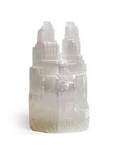 Lampe double en selenite
