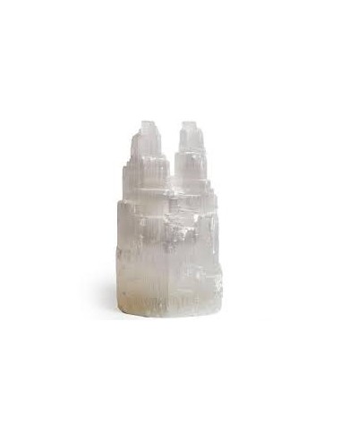 Lampe double en selenite