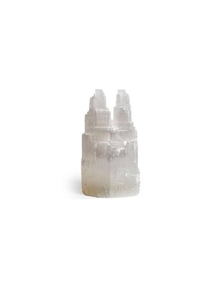 Lampe double en selenite