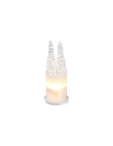 Lampe double en selenite