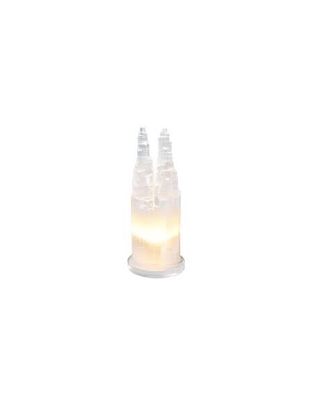 Lampe double en selenite