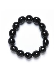 Photo de Bracelet nugget en tourmaline noire - Encens.fr - Boutique ésotérique en ligne - vente de Bracelet nugget en tourmaline