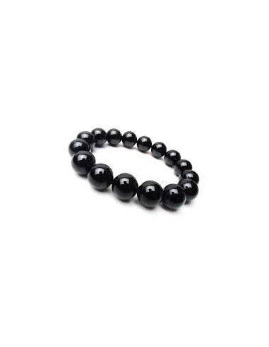 Bracelet 8 mm en spinelle black - Élégance et protection pour votre poignet