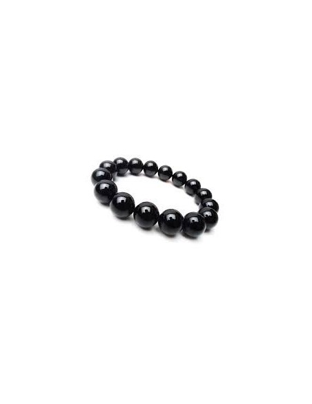 Bracelet 8 mm en spinelle black - Encens.fr