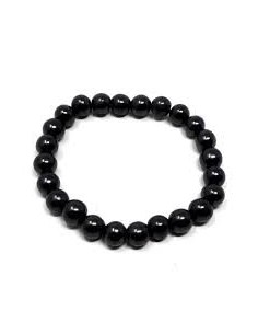 Photo de Bracelet 8 mm en shungite - Encens.fr - Boutique ésotérique en ligne - vente de Bracelet 8 mm en shungite