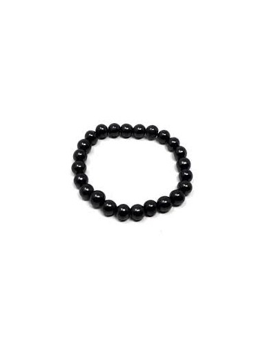 Photo de Bracelet 8 mm en shungite - Encens.fr - Boutique ésotérique en ligne - vente de Bracelet 8 mm en shungite