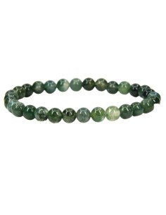 Bracelet 4 mm en agate mousse - Encens.fr