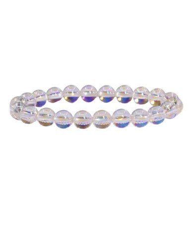 Bracelet 4 mm en Aqua Aura - Élégance et Harmonie pour une énergie positive