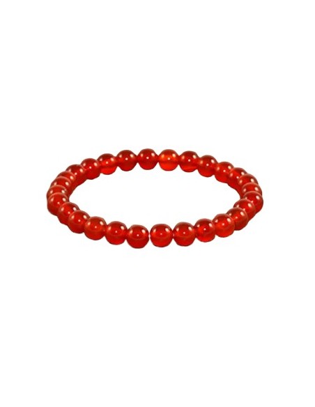 Bracelet 4 mm en cornaline - Encens.fr