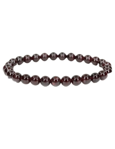 Bracelet 4 mm en grenat - Encens.fr