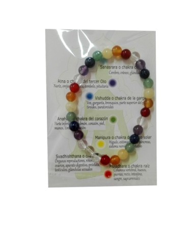 Photo de Bracelet des 7 chakras 6 mm - Encens.fr - Boutique ésotérique en ligne - vente de Bracelet des 7 chakras 6 mm
