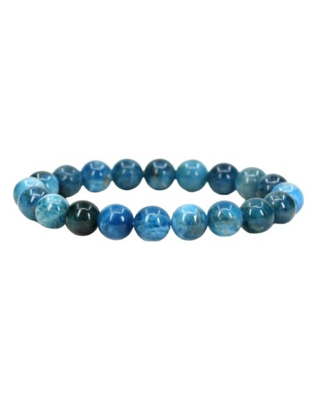 Photo de Bracelet 6 mm en apatite bleue - Encens.fr - Boutique ésotérique en ligne - vente de Bracelet 6 mm en apatite bleue