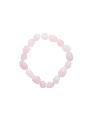 Bracelet Nugget en Quartz Rose - Équilibre et Harmonie pour une Sérénité Absolue