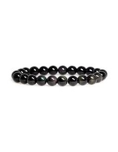 Photo de Bracelet 8 mm en obsdienne rainbow - Encens.fr - Boutique ésotérique en ligne - vente de Bracelet 8 mm en obsdienne rai