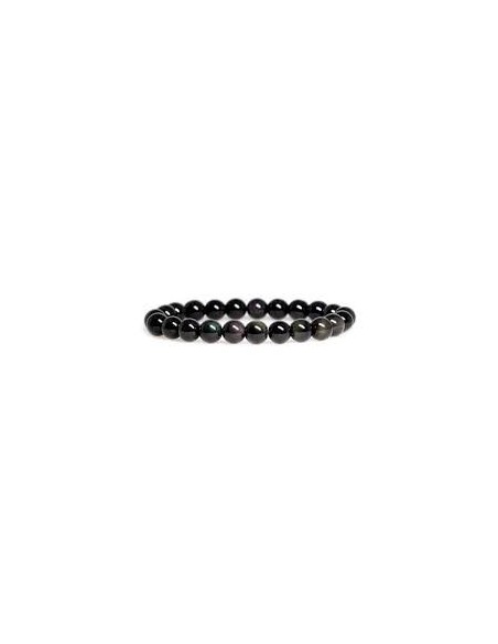 Photo de Bracelet 8 mm en obsdienne rainbow - Encens.fr - Boutique ésotérique en ligne - vente de Bracelet 8 mm en obsdienne rai