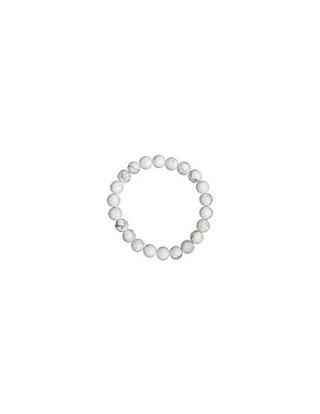 Photo de Bracelet 8 mm en magnésite - Encens.fr - Boutique ésotérique en ligne - vente de Bracelet 8 mm en magnésite