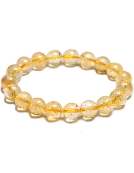 Photo de Bracelet 8 mm en citrine - Encens.fr - Boutique ésotérique en ligne - vente de Bracelet 8 mm en citrine