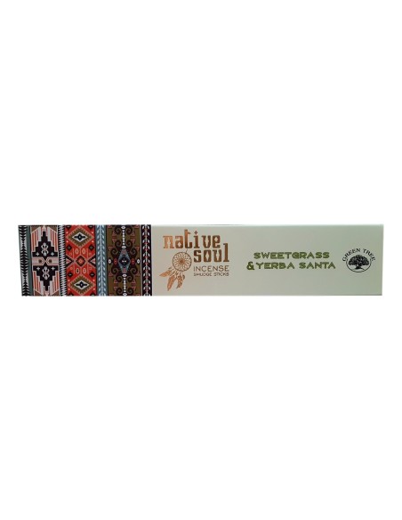Photo de Encens Native Soul Sweetgrass et Yerba santa - Encens.fr - Boutique ésotérique en ligne - vente de Encens Native Soul S