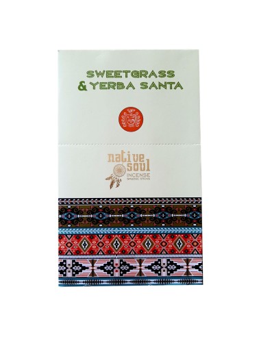 Photo de Encens Native Soul Sweetgrass et Yerba santa - Encens.fr - Boutique ésotérique en ligne - vente de Encens Native Soul S