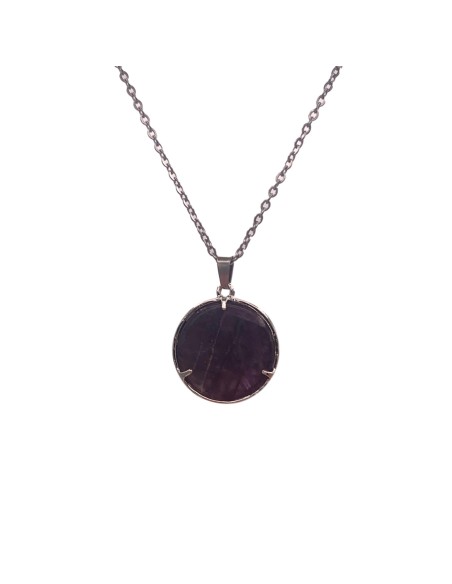 Pendentif fleur de vie en améthyste
