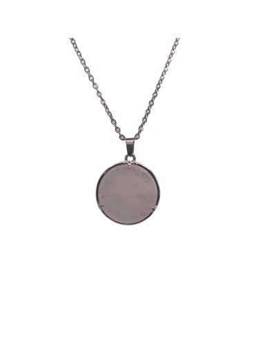 Pendentif fleur de vie en cristal de roche