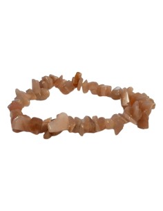 Bracelet baroque en pierre de lune saumonée - Encens.fr