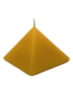 Photo de Bougie Pyramide jaune - Encens.fr - Boutique ésotérique en ligne - vente de Bougie Pyramide jaune