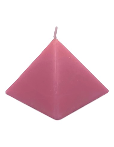 Photo de Bougie Pyramide rose - Encens.fr - Boutique ésotérique en ligne - vente de Bougie Pyramide rose