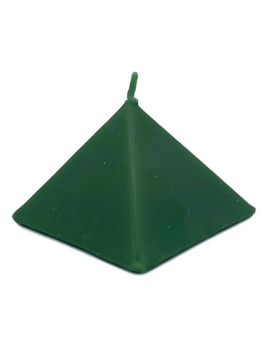 Photo de Bougie Pyramide verte - Encens.fr - Boutique ésotérique en ligne - vente de Bougie Pyramide verte