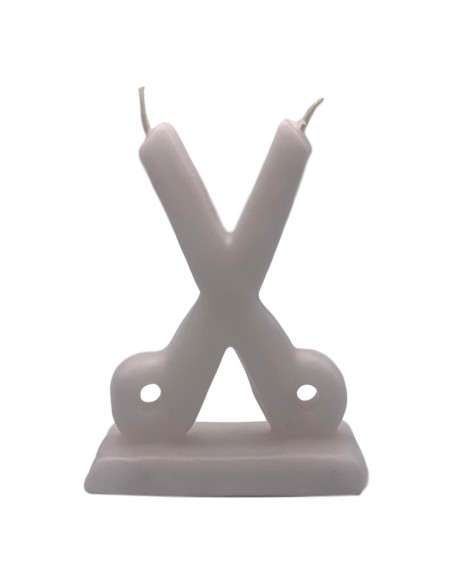 Photo de Bougie ciseaux blanc - Encens.fr - Boutique ésotérique en ligne - vente de Bougie ciseaux blanc