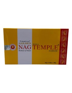 Boite d\'encens 12 étuis de 15 grammes GOLDEN Nag Temple
