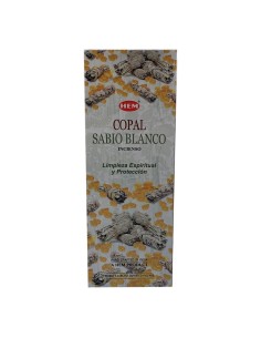 Photo de Encens Hem Copal et Sauge blanche - Encens.fr - Boutique ésotérique en ligne - vente de Encens Hem Copal et Sauge blanc