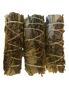 Photo de Fagot sauge blanche et lavande - Encens.fr - Boutique ésotérique en ligne - vente de Fagot sauge blanche et lavande